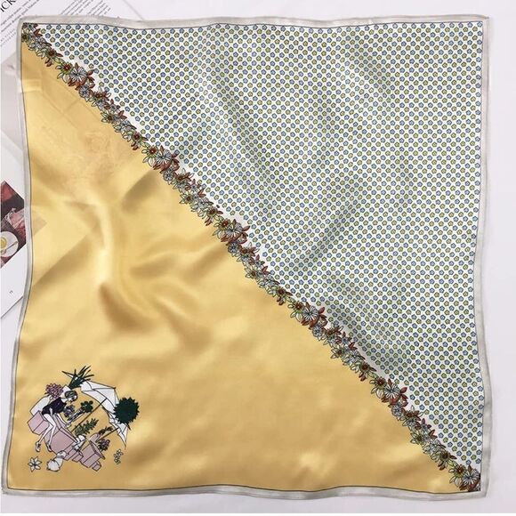 Summer Picnic Silky Scarf main image 4